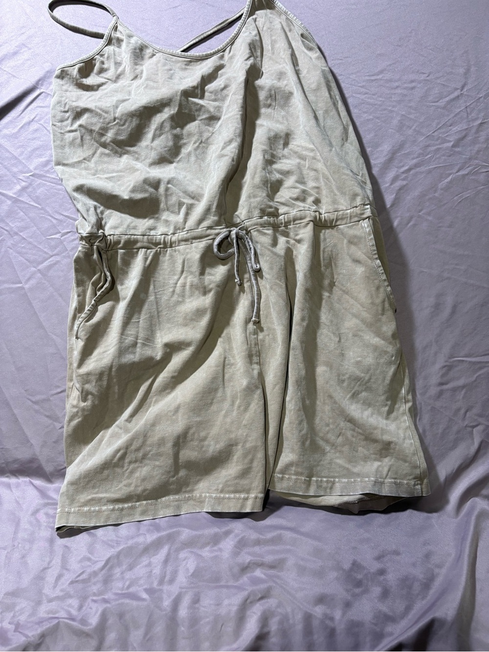 Women romper— Light Olive Green